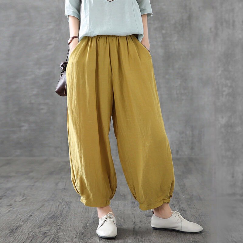 순면 배기 팬츠