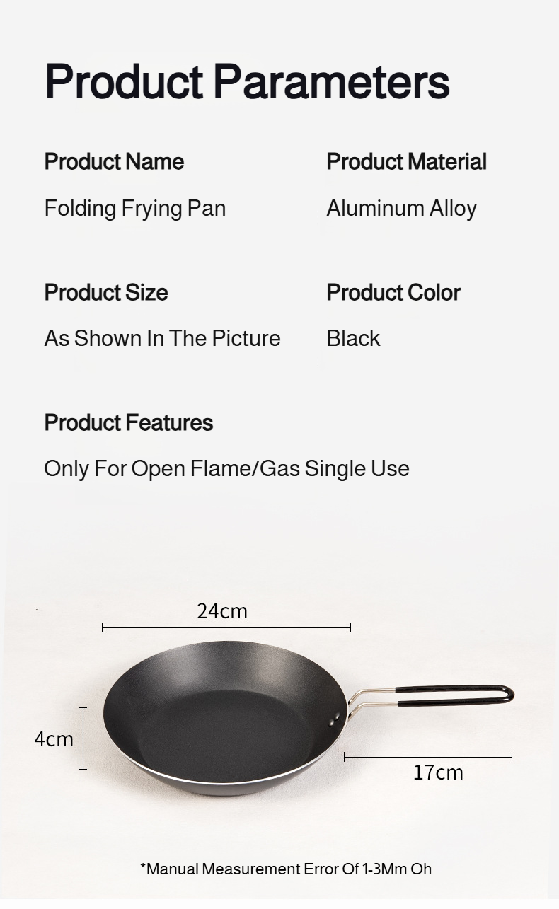 Versatile picnic frying pan with portable design