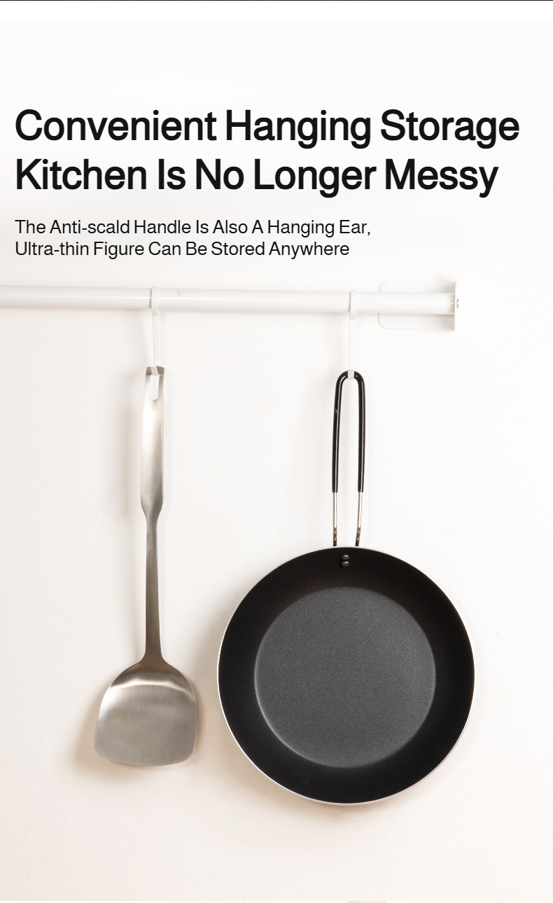 Non-stick flat bottom pan for outdoor cooking