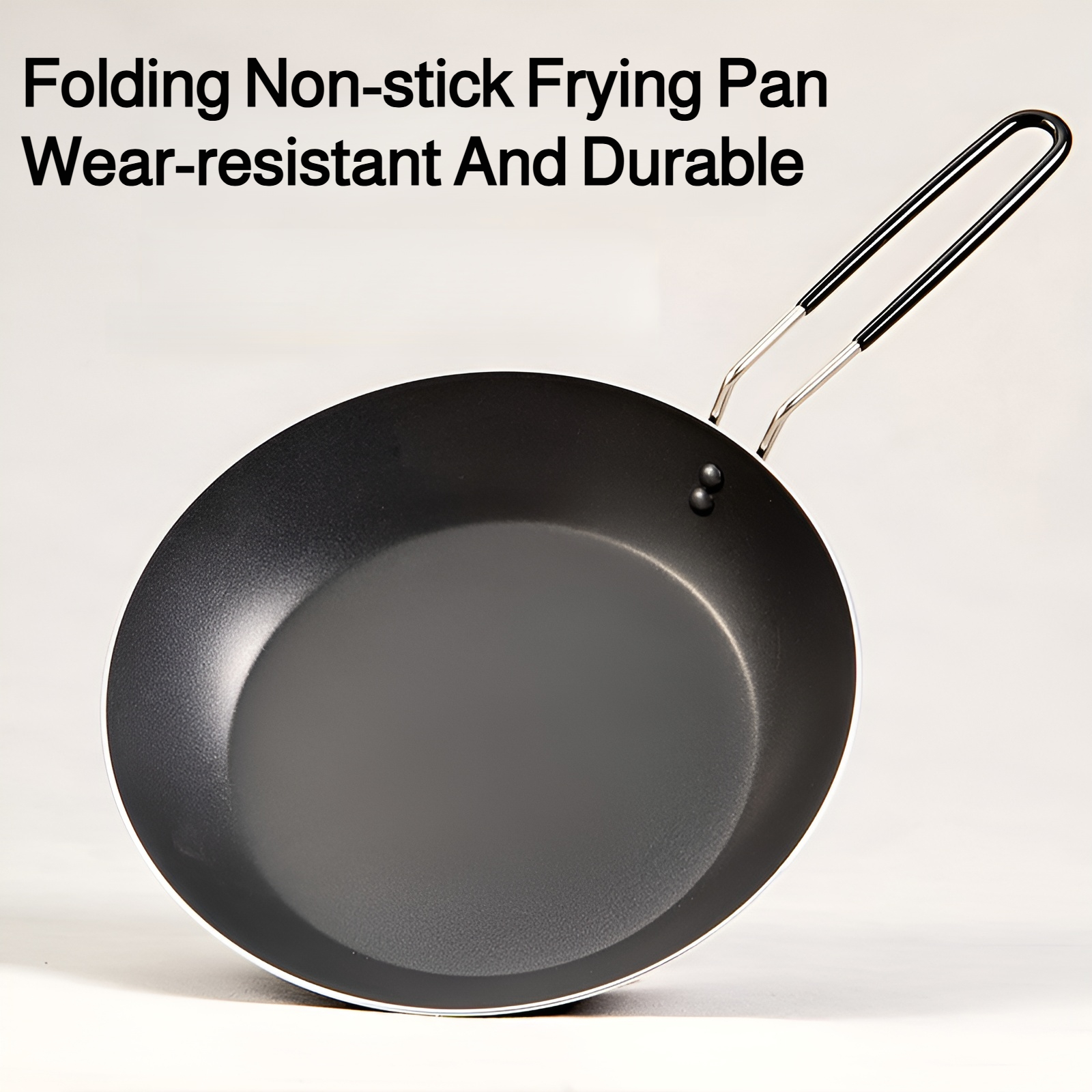 Foldable frying pan outdoor portable flat bottom non-stick pan picnic camping frying pan mountain cl