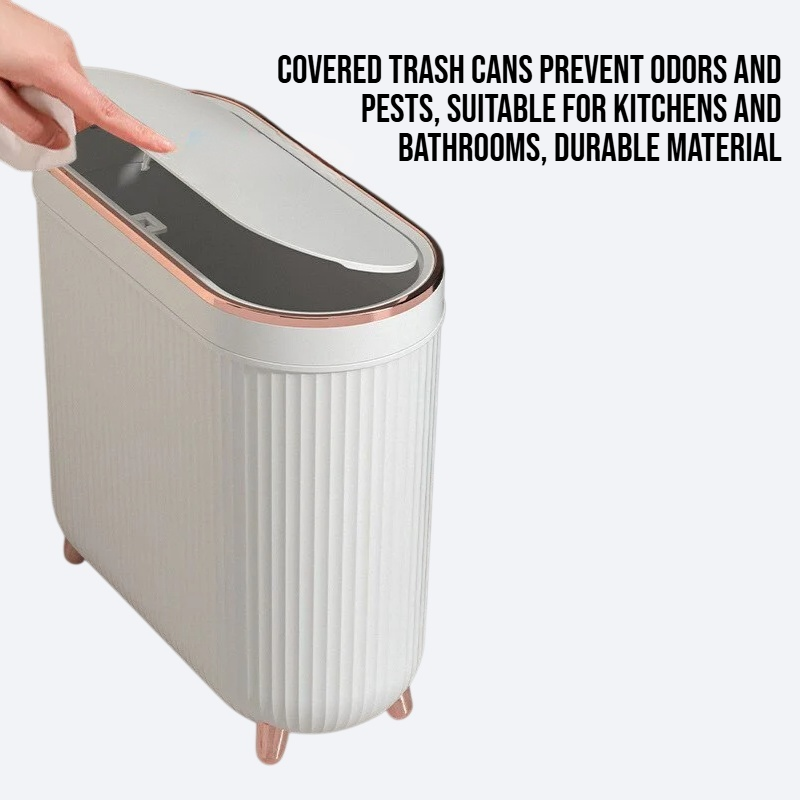 Use covered trash cans at the seams