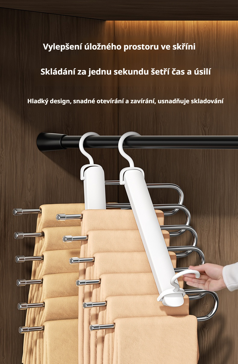 Snadná montáž multifunkčního věšáku na kalhoty