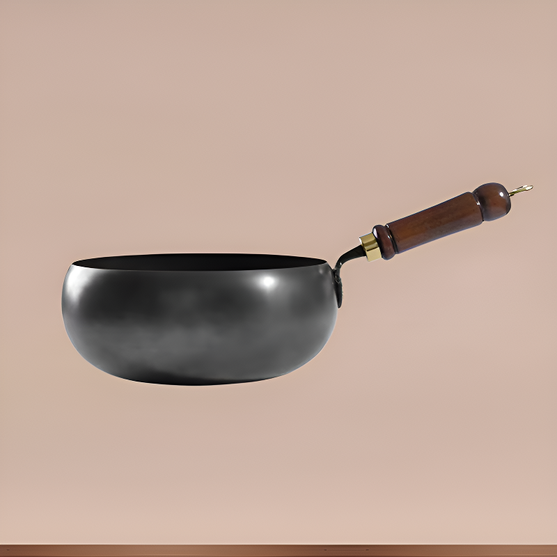 【무코팅 건강 냄비】【50년간 손상이나 녹이 없음】철분 보충 순철 논스틱 팬