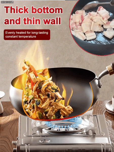 Uncoated non stick pan