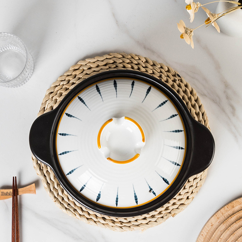 Auflauf Eintopf Topf Haushalt Gas offene Flamme hochtemperaturbeständig Keramik Suppentopf