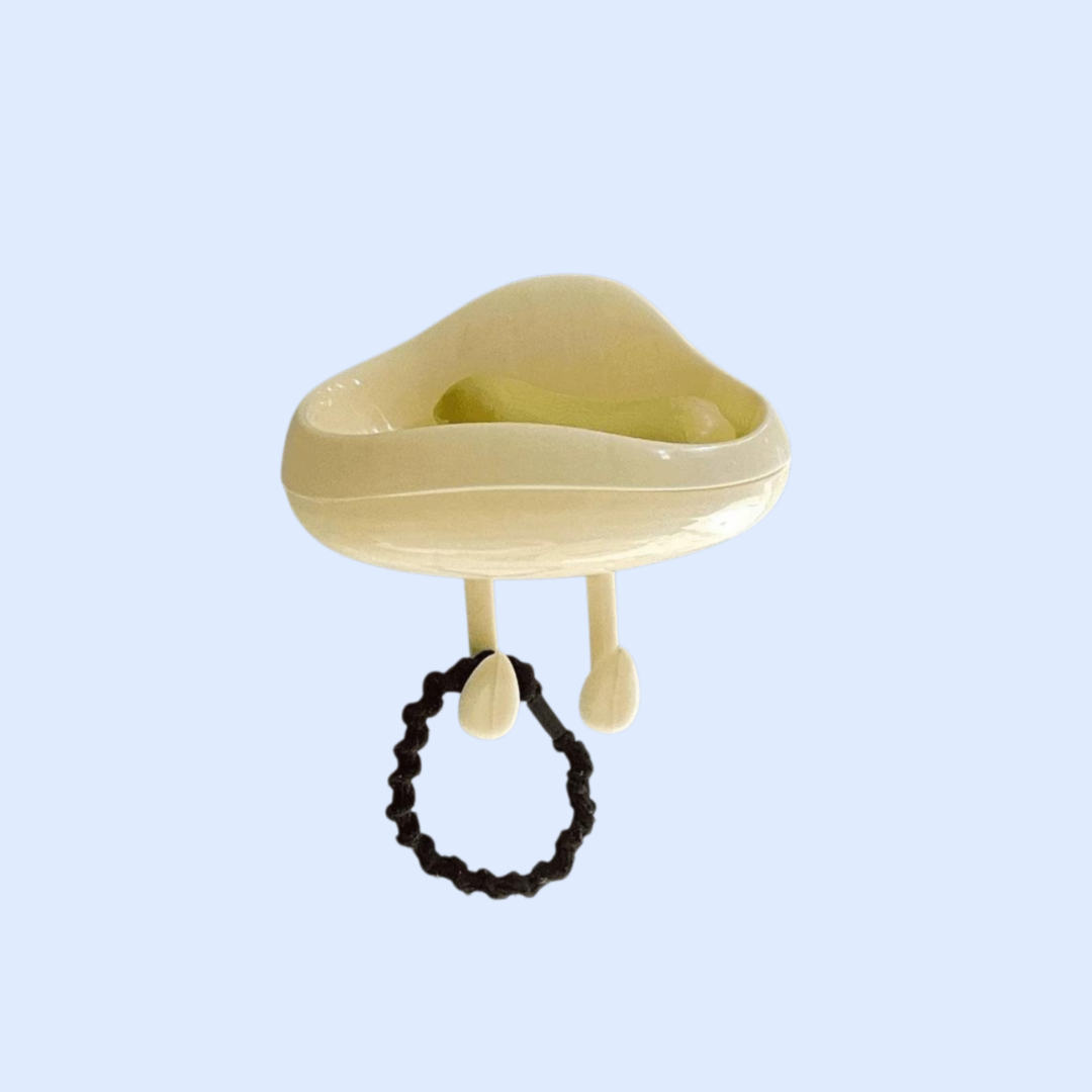 かわいい雲の形をした石鹸ケース