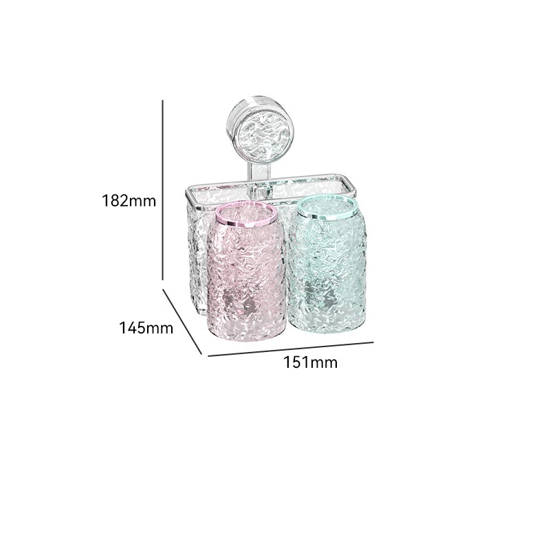 歯ブラシホルダー（ピンク+ブルー）