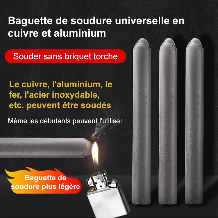 Baguettes de soudure à basse température universelles - 3000 pièces par boîte à commander