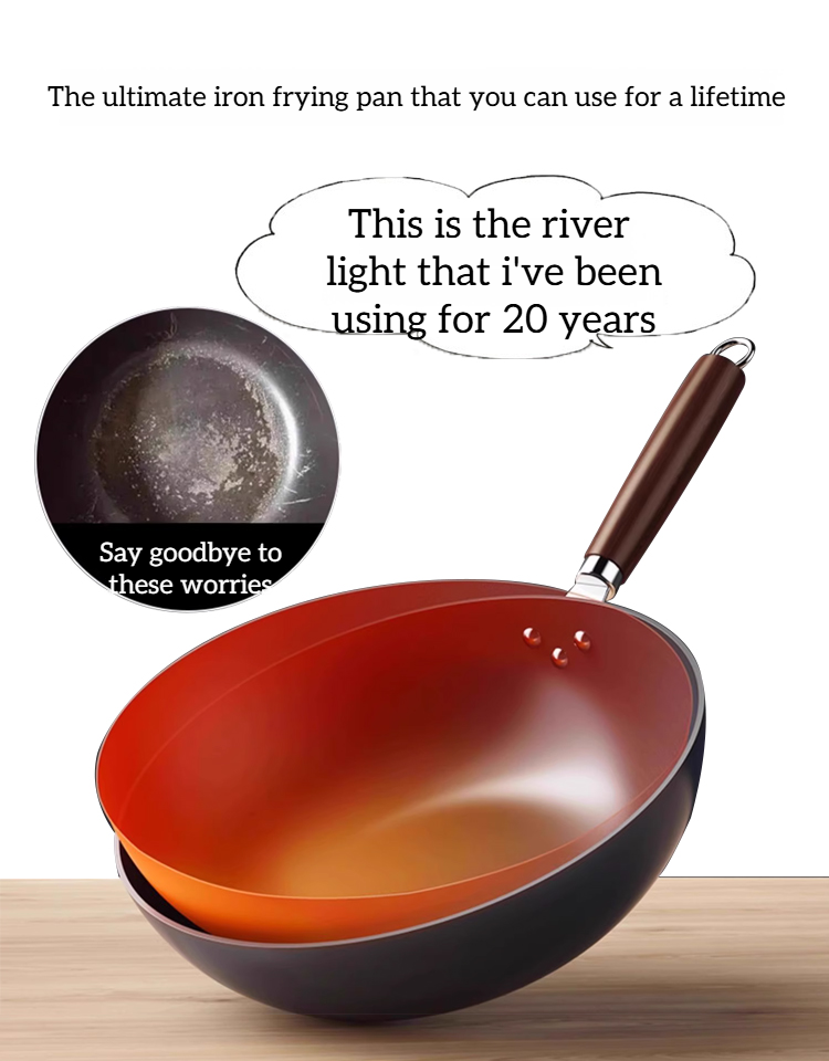 Iron Hammered Frying Pan