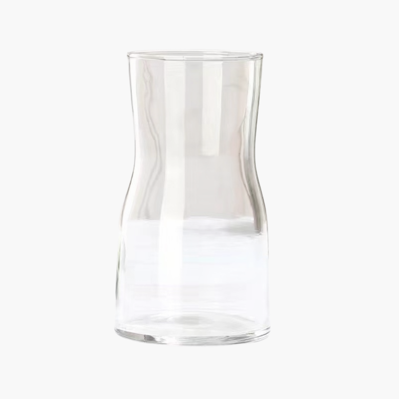 シンプルな七色ガラスの花瓶