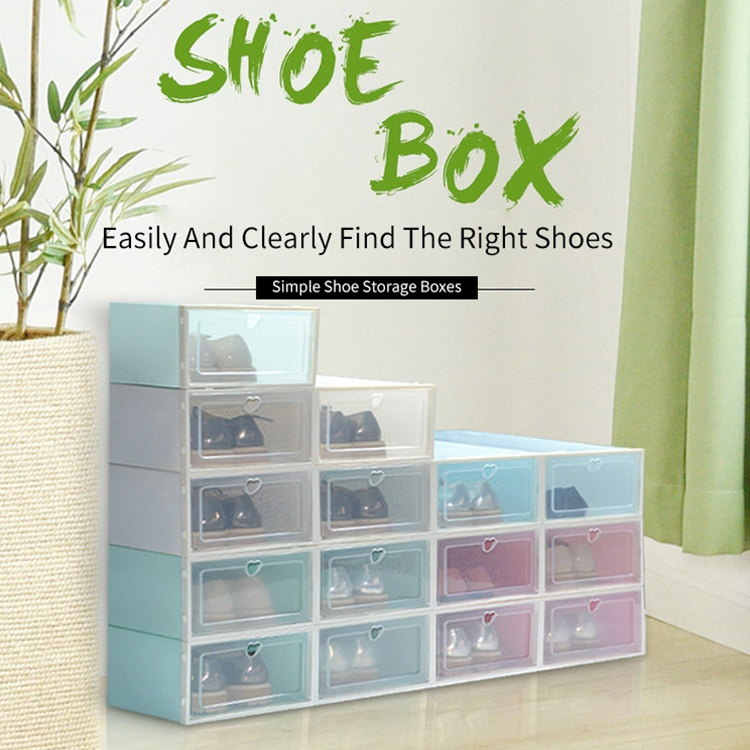 Transparent Thickened Stackable Shoe Storage Box