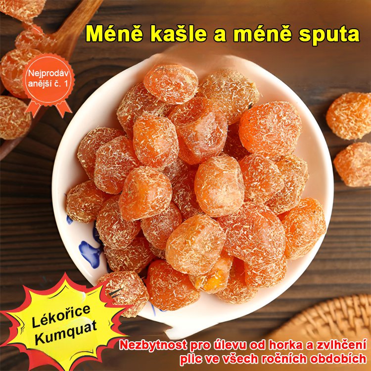 Směsná nápoj z pomerančové kůry, jamu, lékořice a kumkvatu