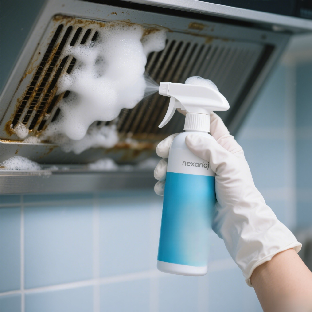 Limpiador profesional de manchas de aceite de cocina para cocinas japonesas