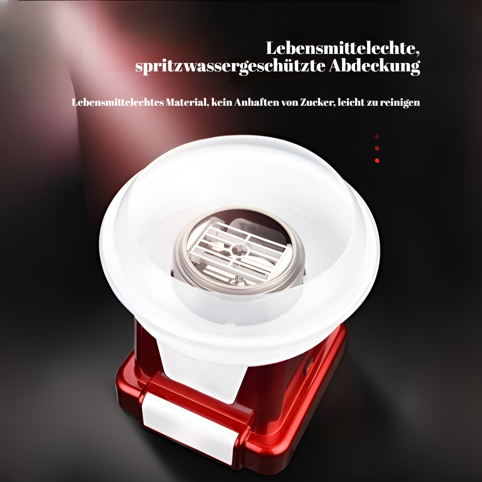 Handgemachte bunte Zuckerwatte aus der Maschine