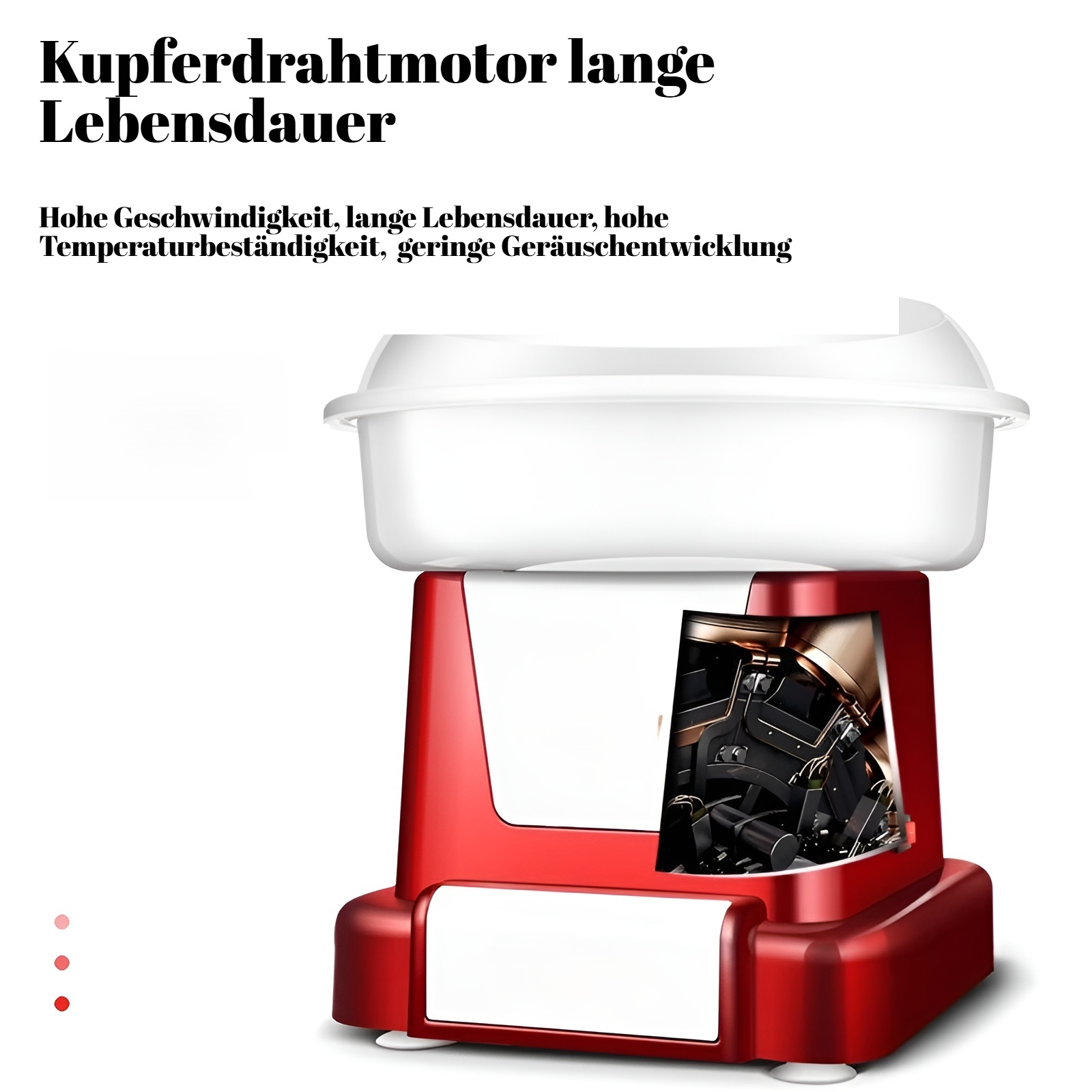 Einfache Bedienung der Zuckerwattemaschine für Familien