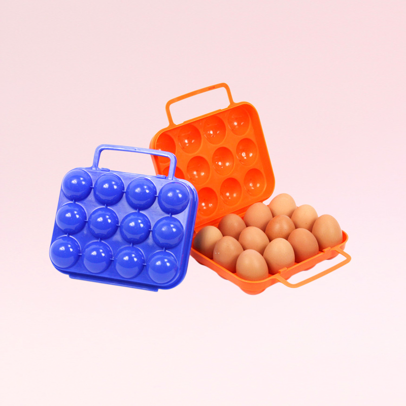 กล่องใส่ไข่แบบตั้งแคมป์กลางแจ้ง กล่องใส่ไข่พลาสติก