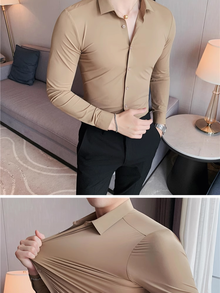 【99% 호평률】럭셔리 비즈니스 고급 무봉제 캐주얼 폴로 셔츠