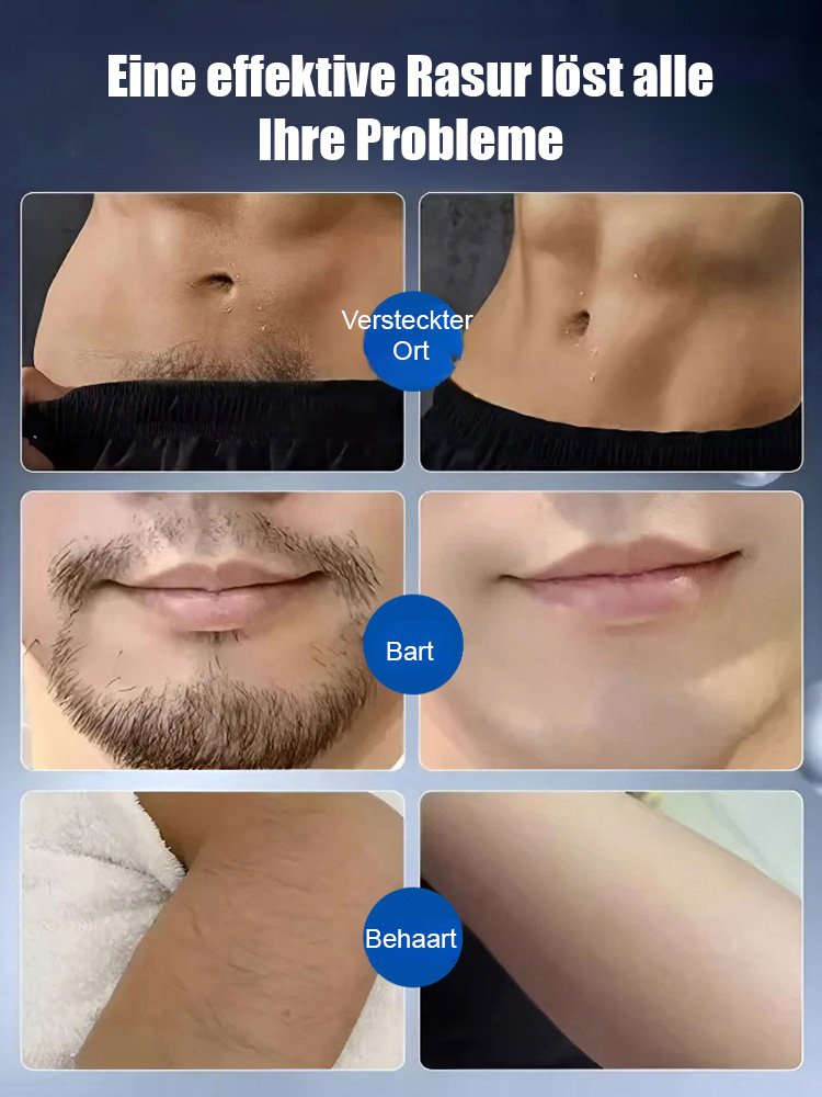 Neue tragbare, vollständig waschbare Elektrorasierer für den ganzen Körper