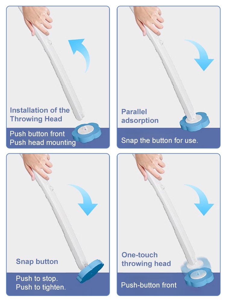 brush head toilet brush set