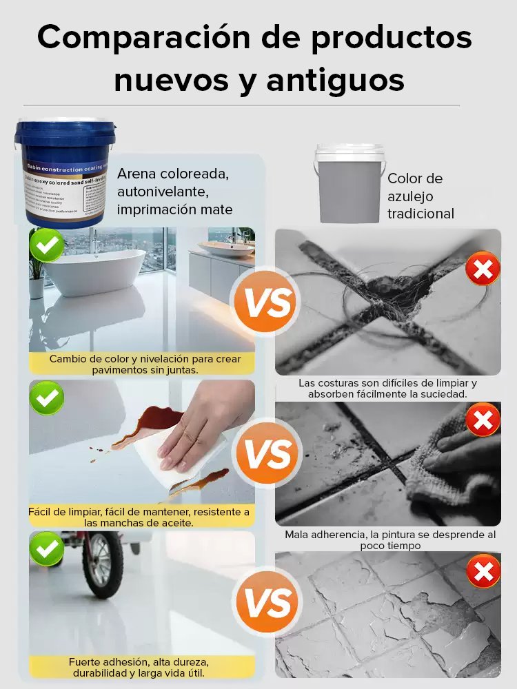 Pintura de piso epóxica de color con aplicación en una sola pasada