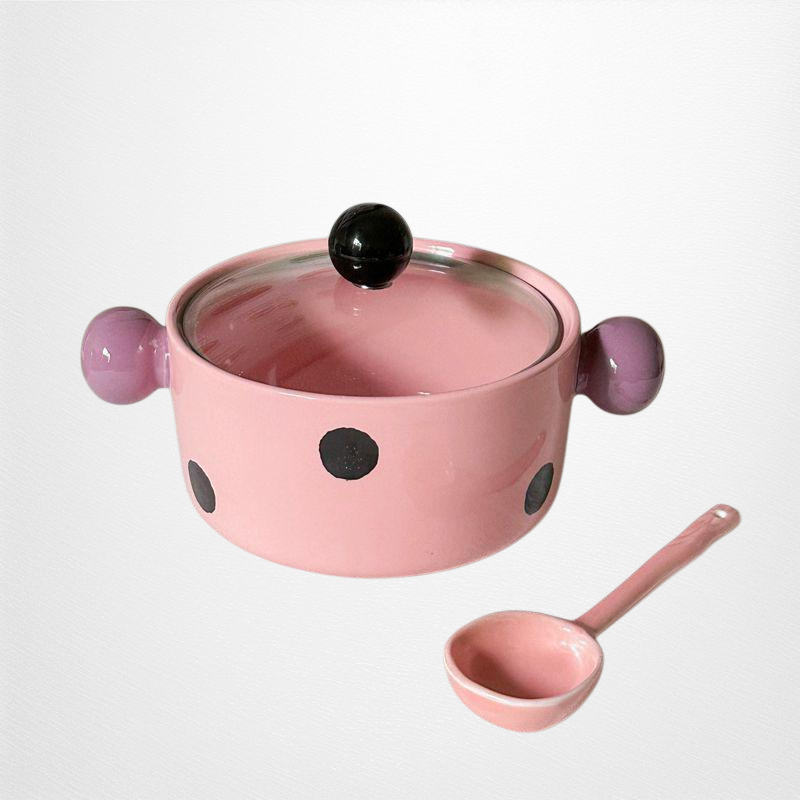 ชามเซรามิกมีหูจับ 2 ข้าง