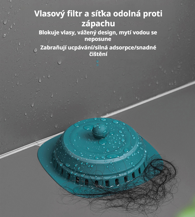 Kryt odtokového kanálku s ochranou proti zápachu