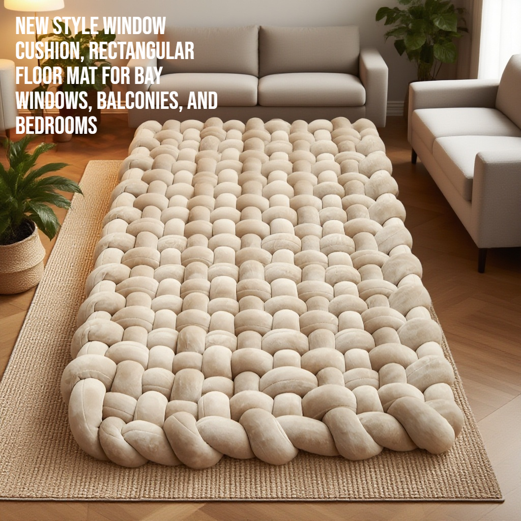 Premium Japanese tatami mat with rectangle foot pads