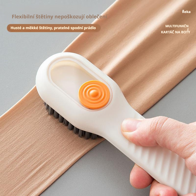 Speciální profesionální tekutý kartáč na čištění bot, měkké štětiny nepoškozují