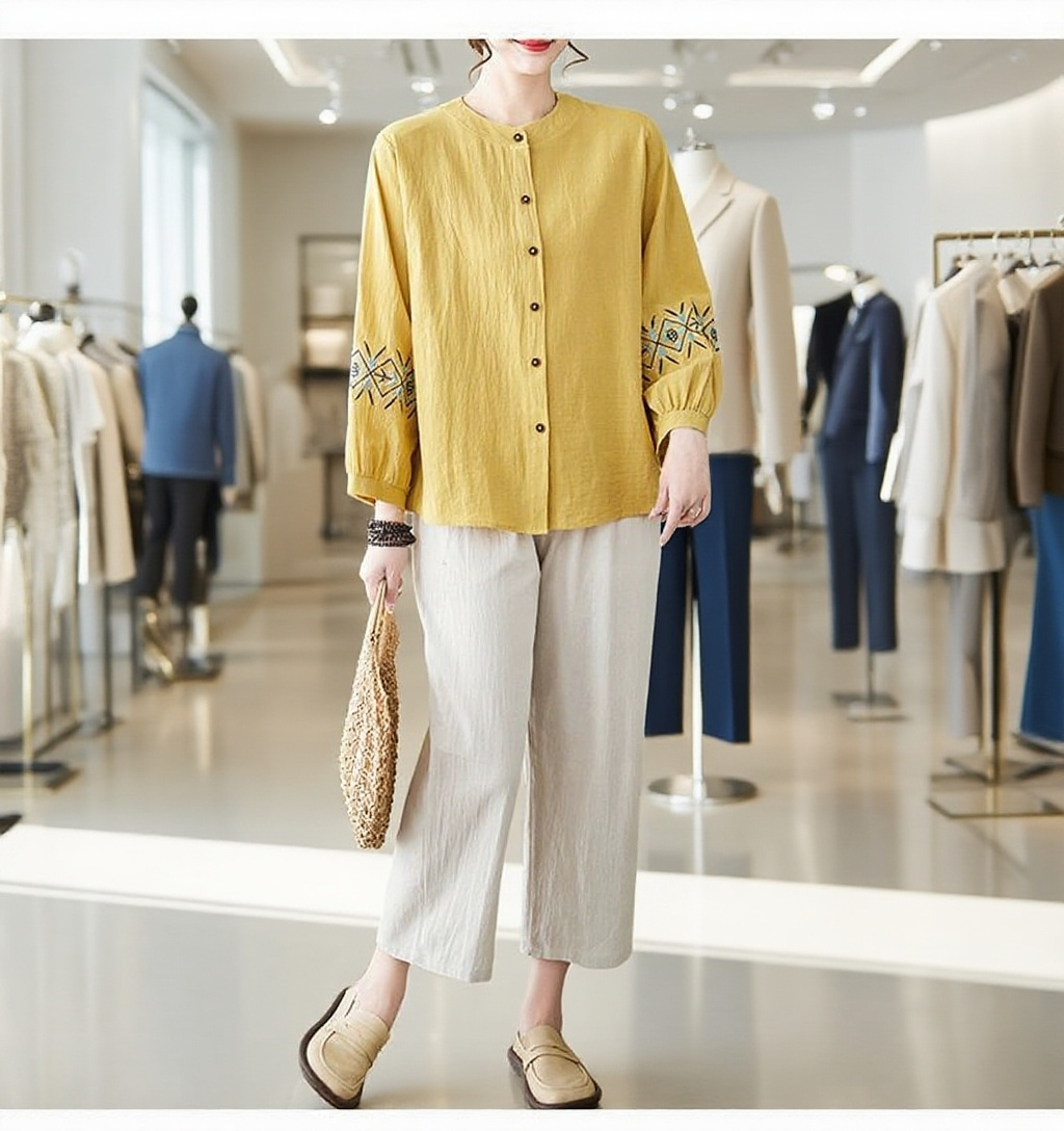 여성용 편안한 루즈핏 셔츠