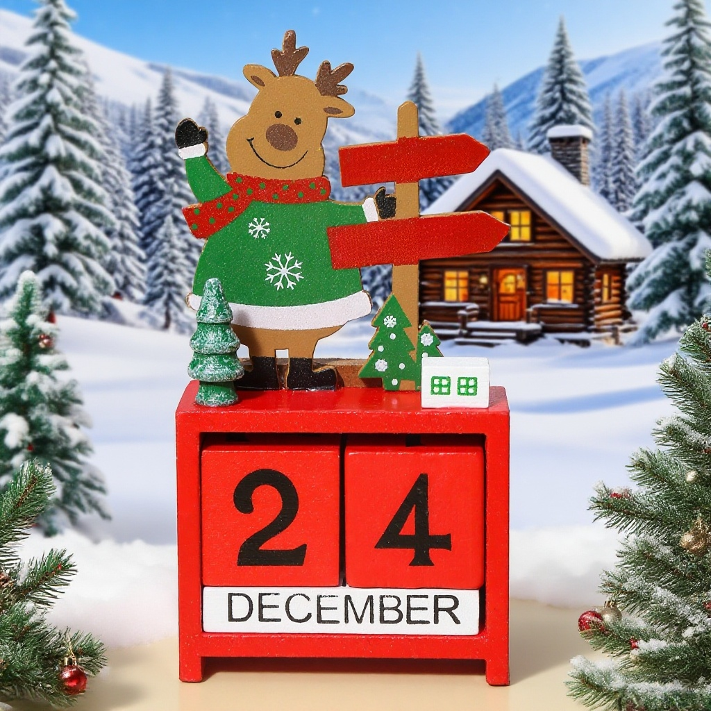 デスクに飾ったクリスマスカレンダー