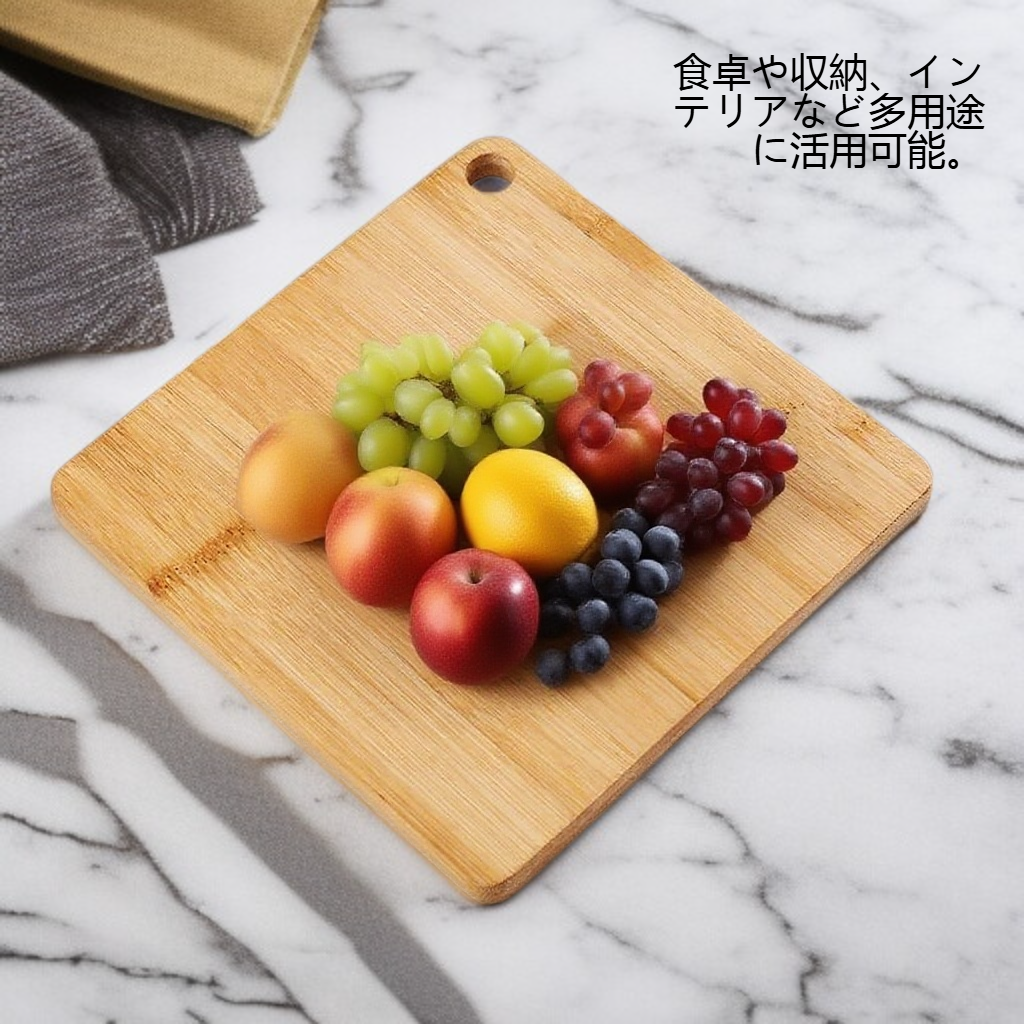 キッチン多目的竹木トレイ
