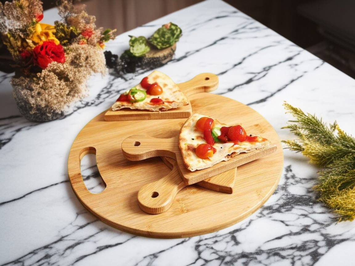 キッチン多目的竹木トレイの全体画像