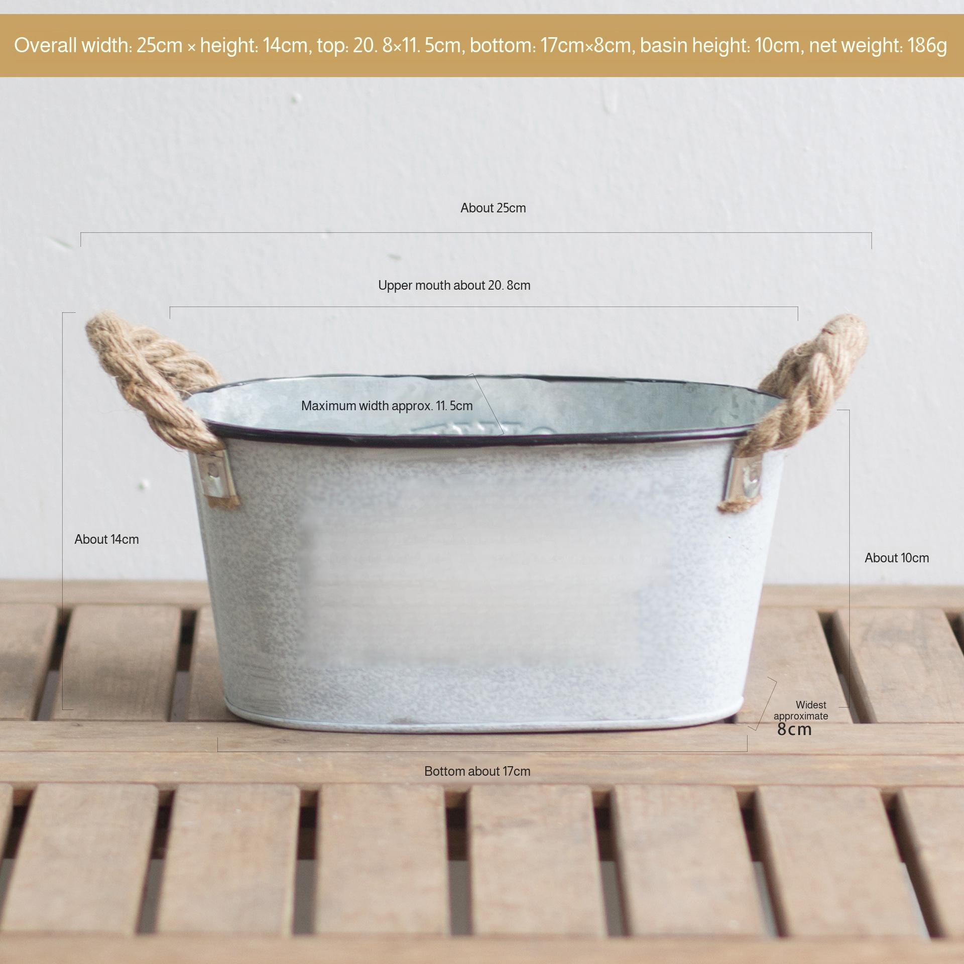 French retro simple iron succulent plant fashion small flower pot flower