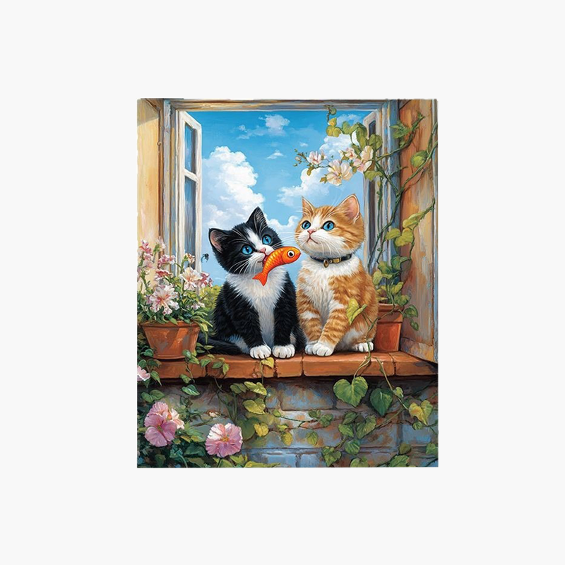 손으로 그린 거실 장식 그림