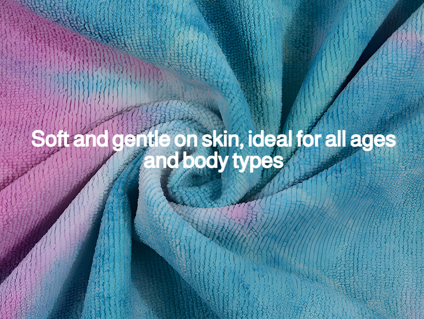 Ultra-soft and fast absorbent bath towel close-up