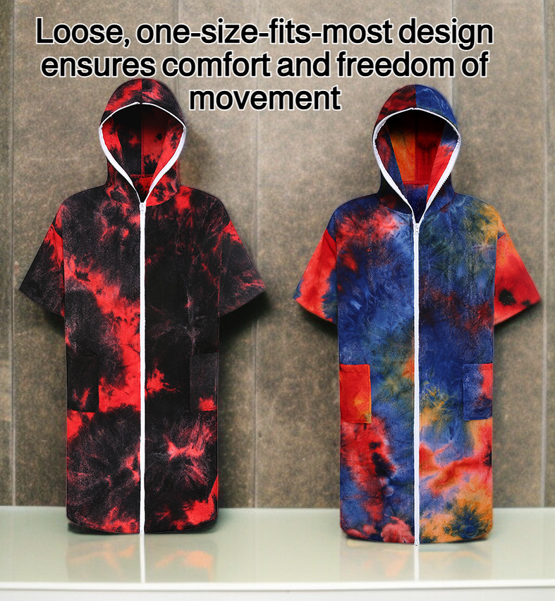 Quick-drying bath towel displayed on bathroom rack