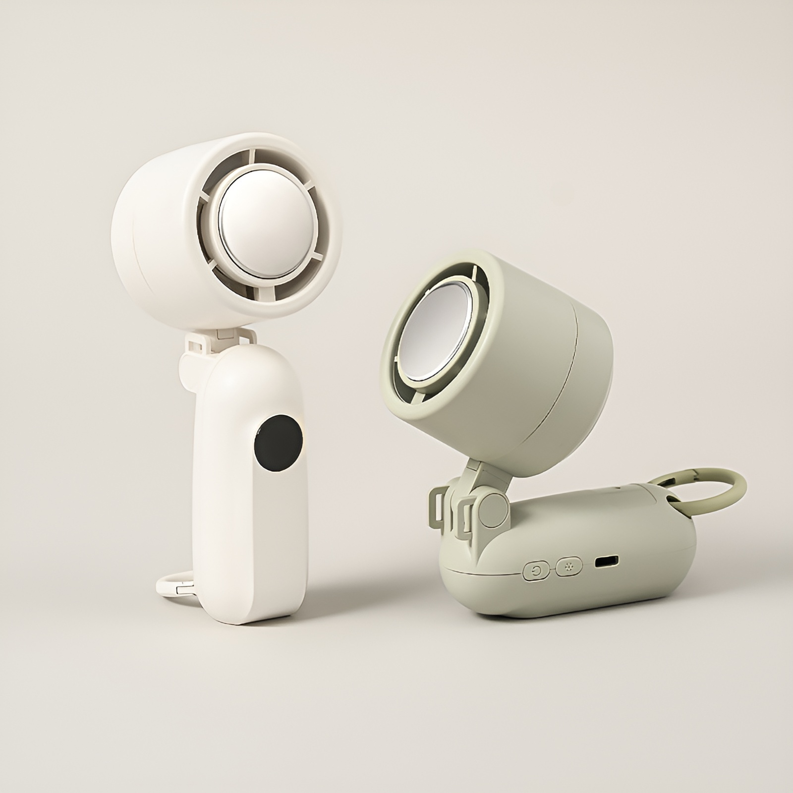 2025年新型高速冷湿布折りたたみ式首吊り扇風機ポータブル卓上ターボ強烈冷却手持ち扇風機