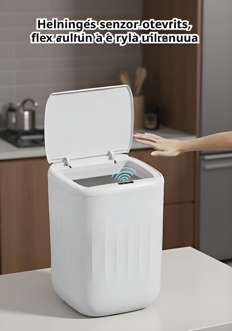 Bezdotykový odpadkový koš s moderním designem