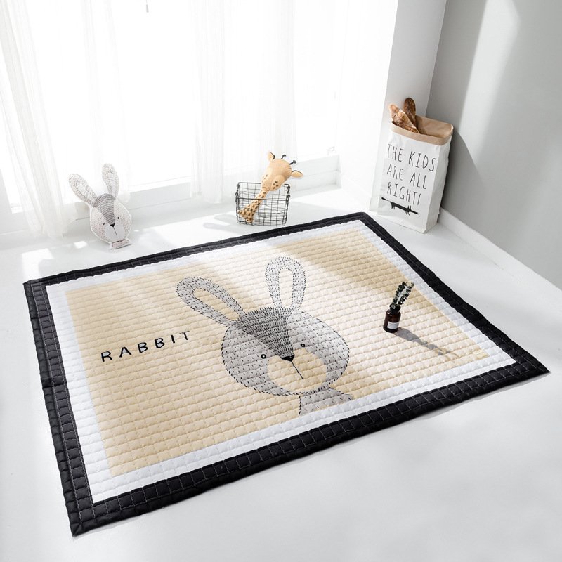Baby-Krabbelmatte, Heim-Wohnzimmer-Teppich, Kinderspiel-Spielzeugteppich, verdickter Cartoon