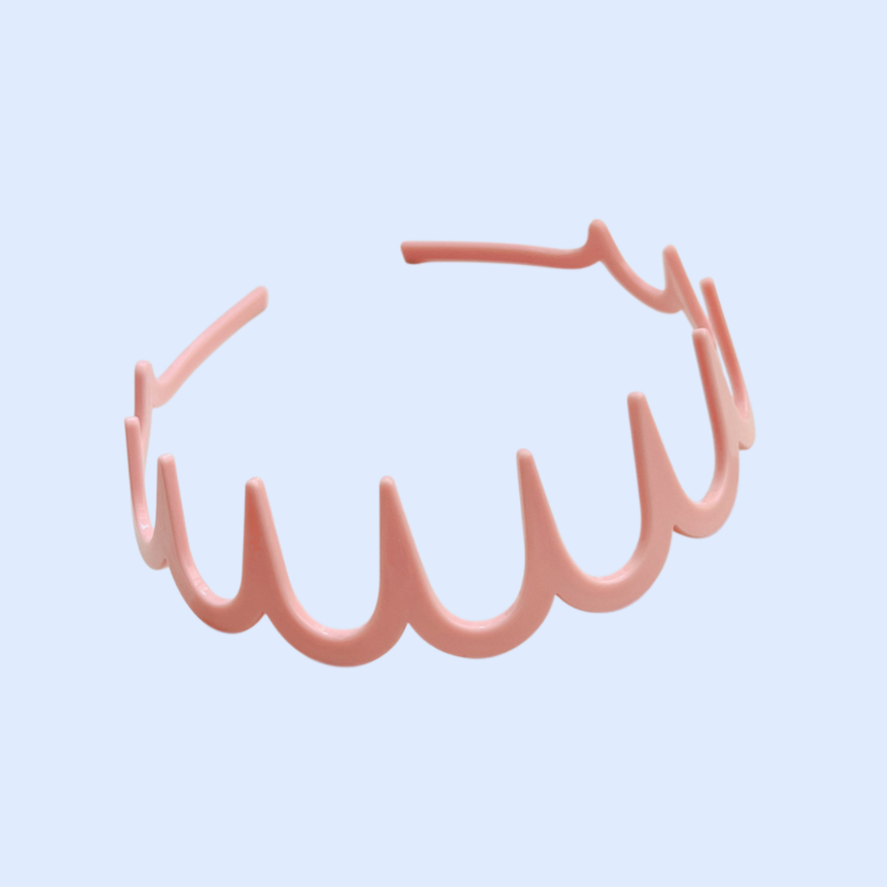 波状の歯付きヘッドバンド