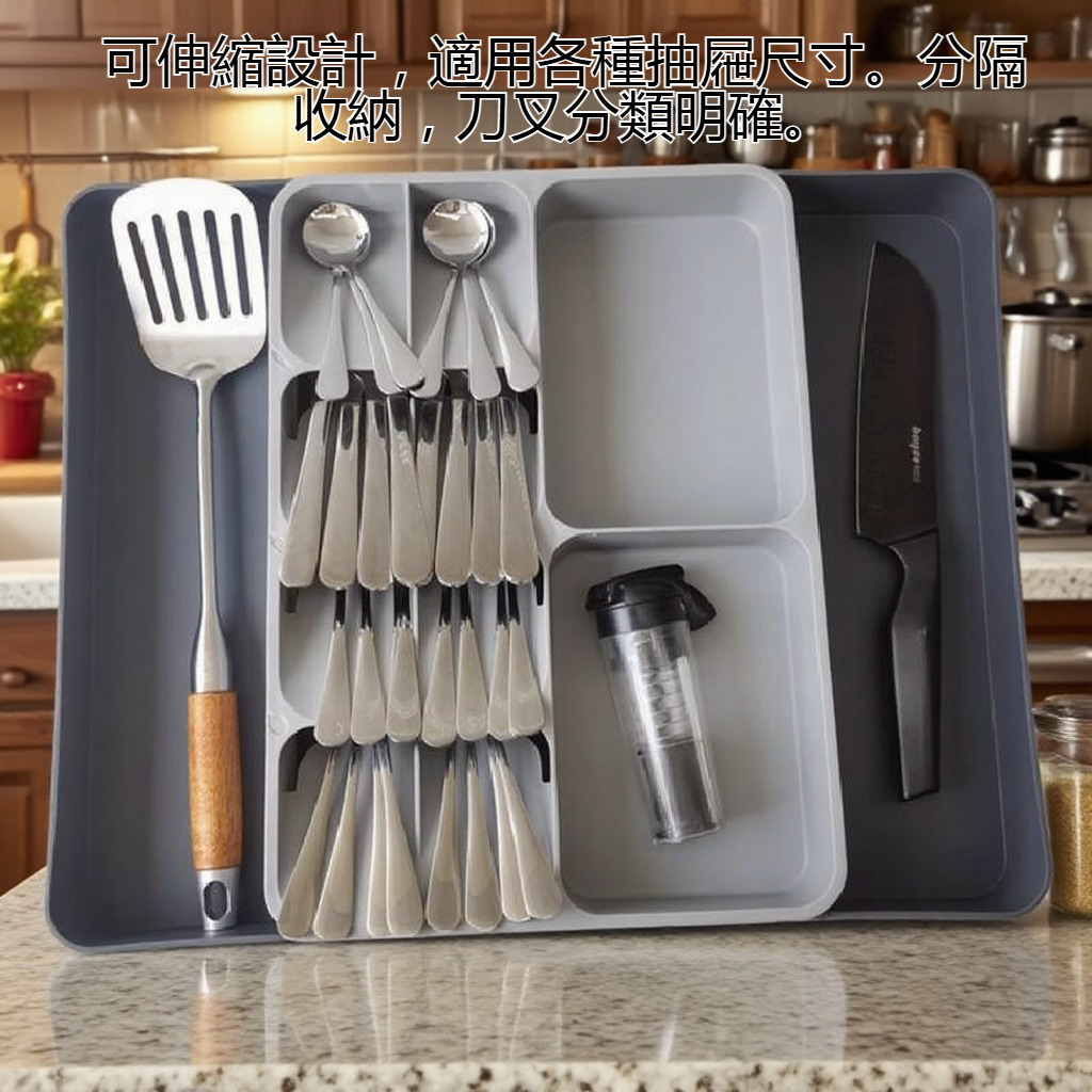 廚房刀叉分隔收納盤