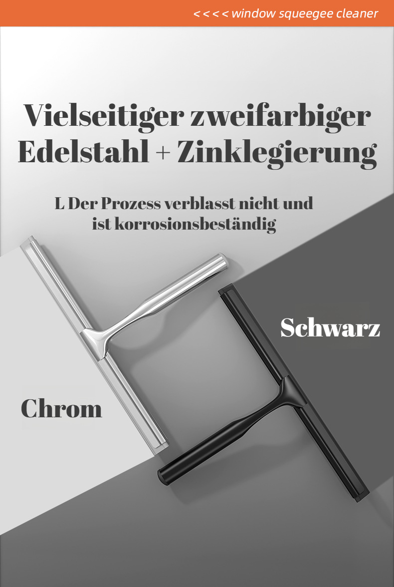 Glasreinigungsartefakt Badezimmerspiegelreinigung Zinklegierung Haushaltsglaswischer Autofensterwisc
