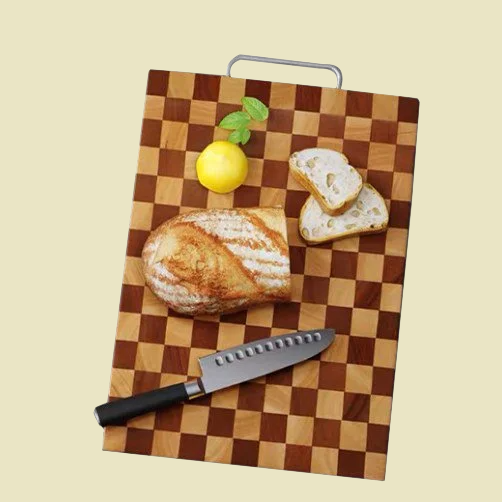 碁盤目抗菌実木まな板