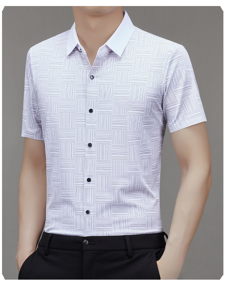 아이스 기능성 소재 남성 셔츠 뒷모습