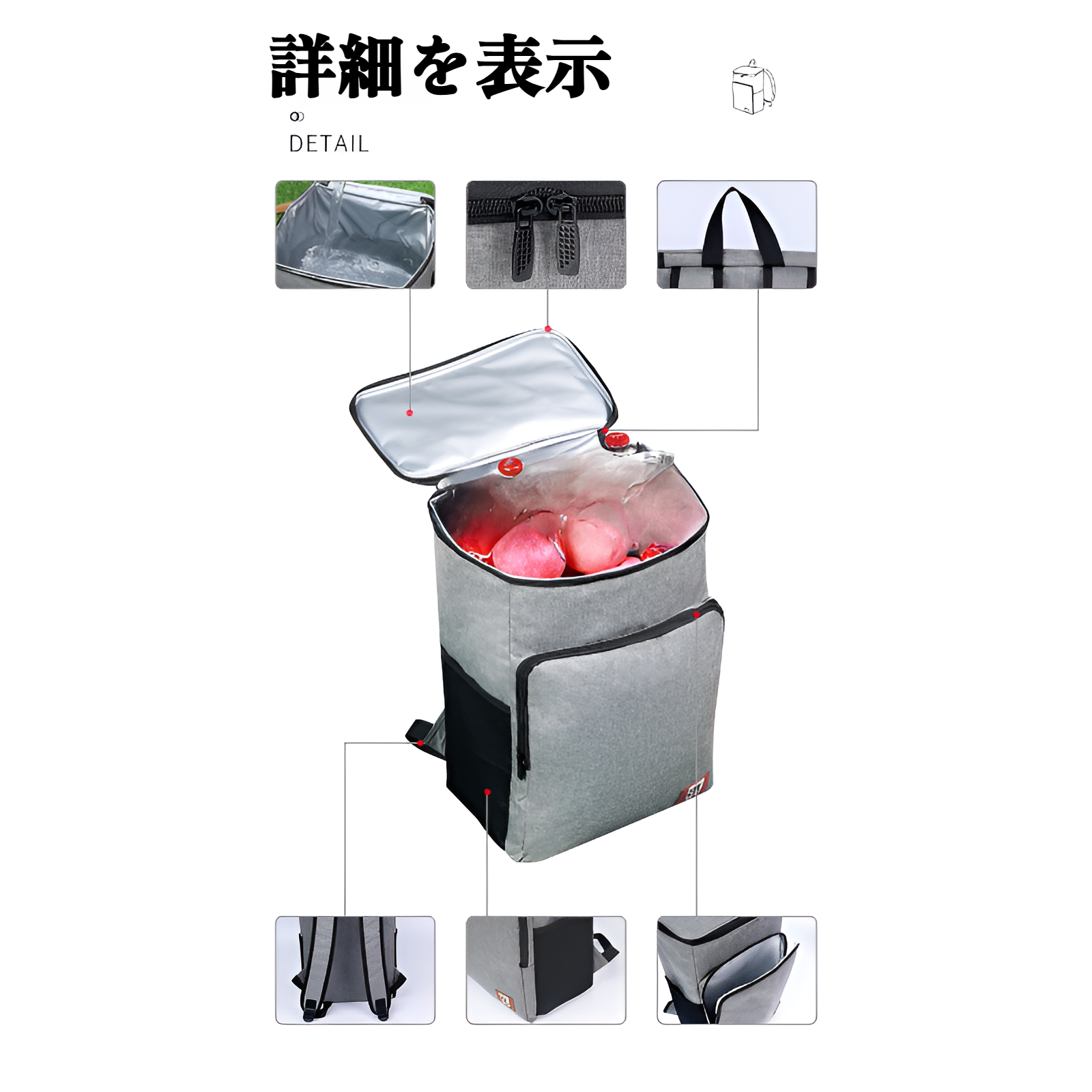 新型ライダーミールデリバリーバッグ テイクアウトボックス アウトドアリュック 大容量 保温ボックス