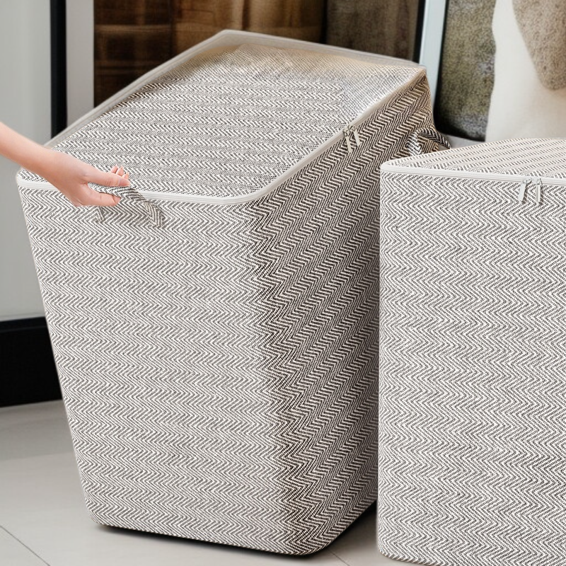 家庭用収納ボックス 大容量専用収納バッグ 引越し整理 収納キルト 収納ボックス 衣類収納バッグ