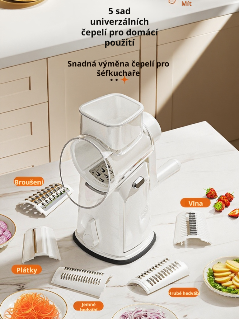  Multifunkční kráječ zeleniny, úspora času a námahy, snadno odnímatelný