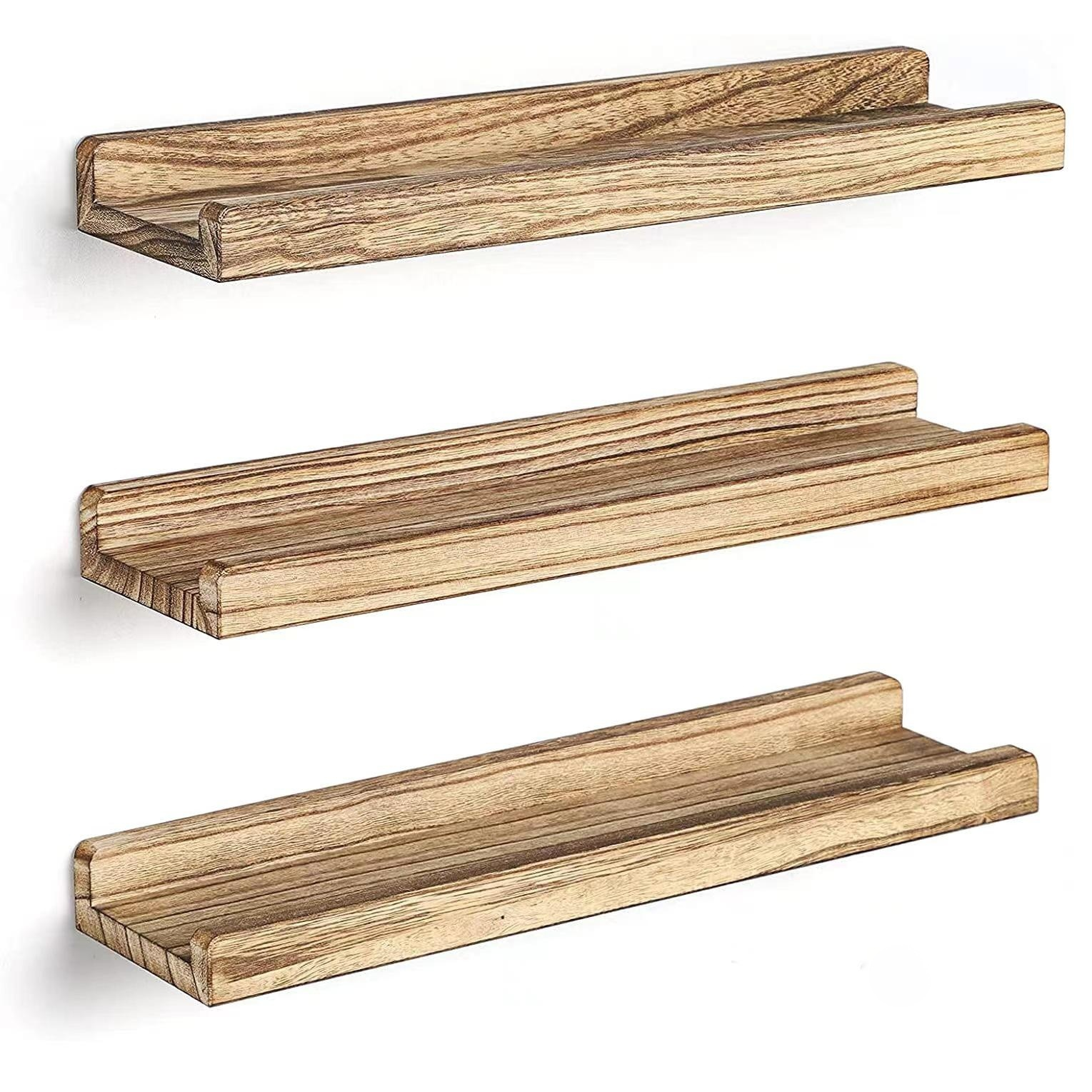 목재 벽 벽걸이 수납 선반