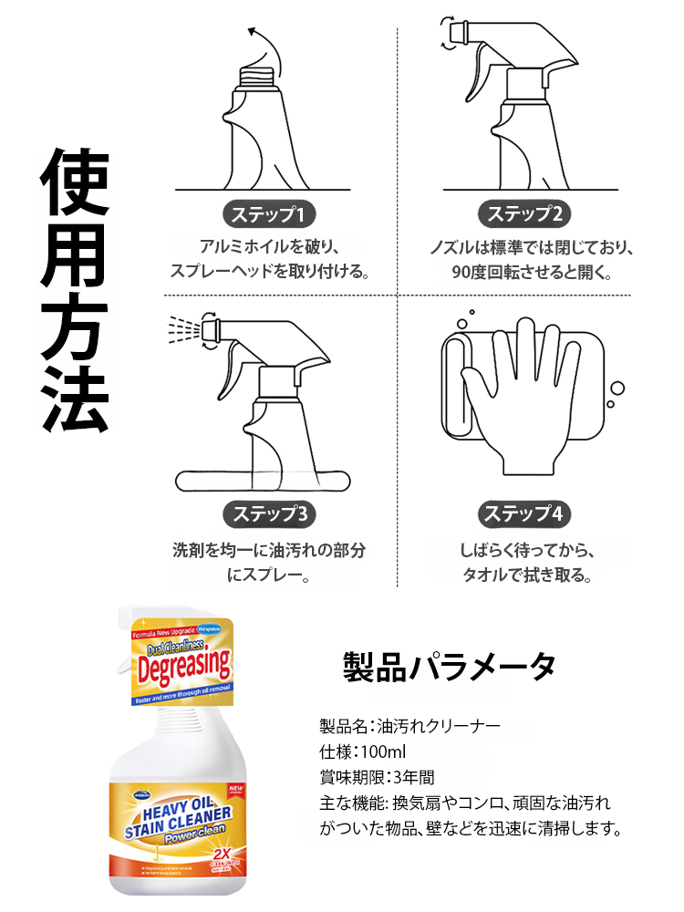 油汚れクリーナー