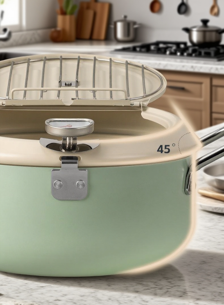 省エネ設計の日本製フライヤー